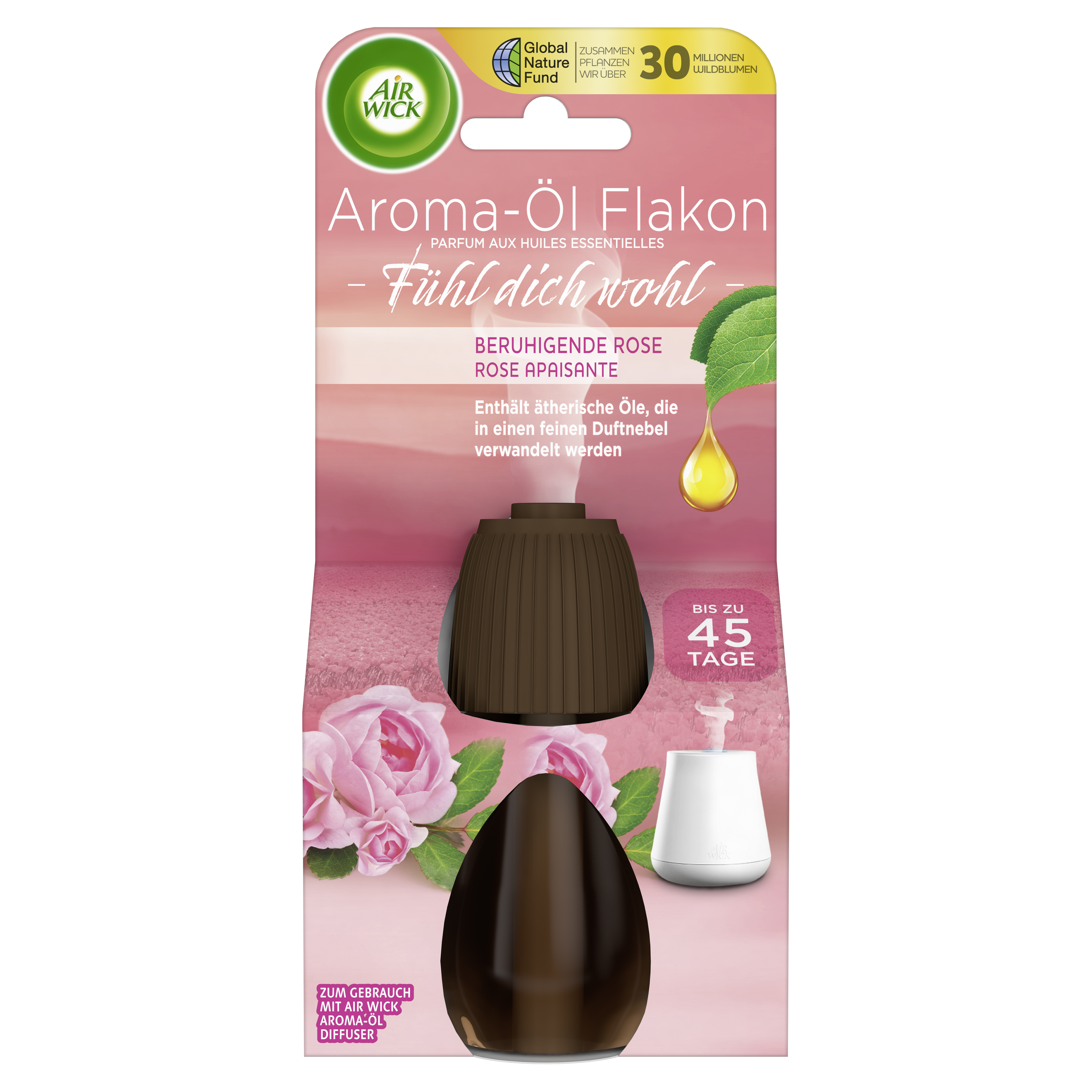 Air Wick Aroma-Öl Flakon Beruhigende Rose